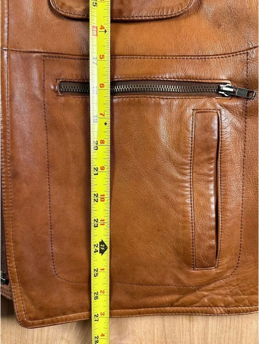 Vintage 80s Banana Republic Leather Safari Vest large utility pockets lined